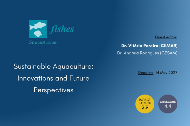 Vitória Pereira is guest co-editor in Fishes